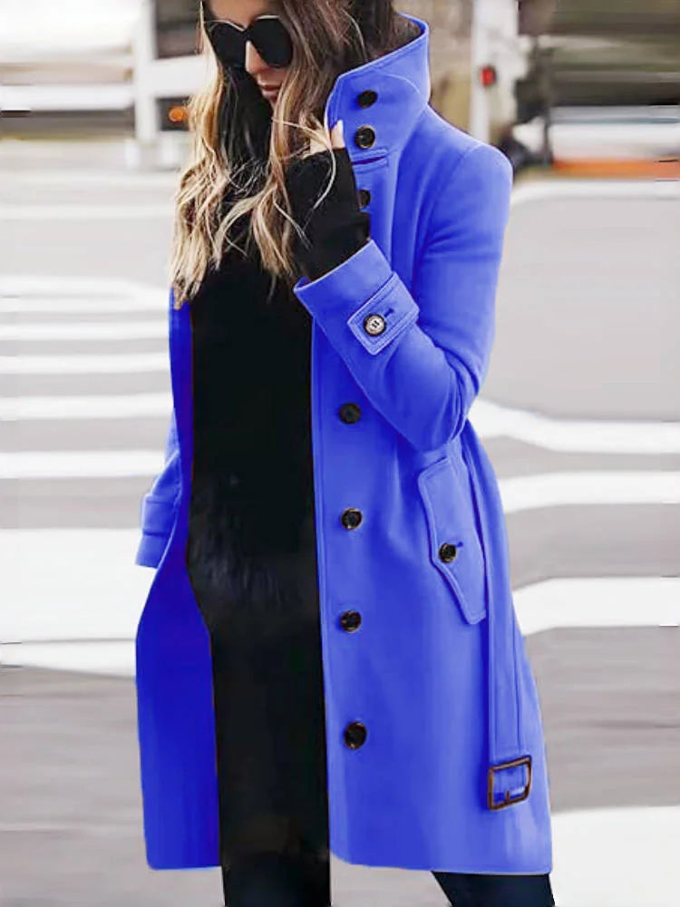 Women Coat & Jacket "Wool Blend Women's Coat Outerwears Winter Warm Female Jackets"