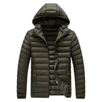 Men Parkas "Casual Outwear Detachable Hat Outfits Parkas Coat"