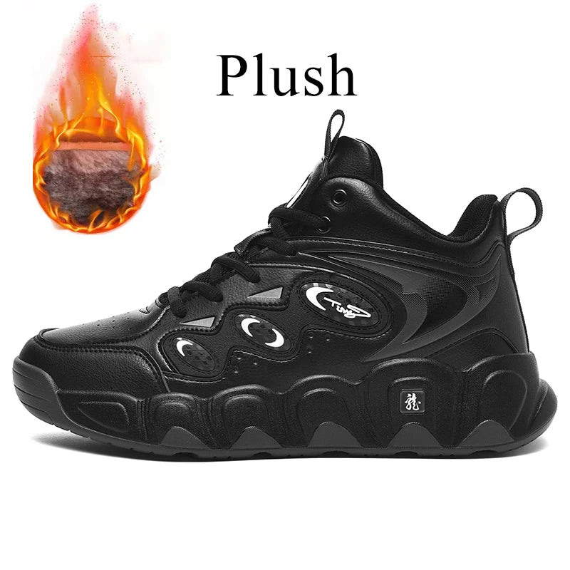 Men Sneakers "Basketball Shoes Leather Sneakers Ankle Sports Shoes Anti-skid"
