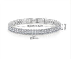 Unisex Jewelry & Accessory "3mm 4mm D Color Moissanite Tennis Bracelet Full Diamond GRA 925 Sterling Silver Wedding Jewelry Bracelets"