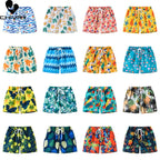 Men's Summer Swimming Trunk Swimwear Flower Printed Swimsuits Swimwear