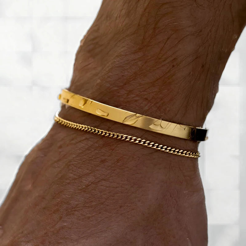 Men Jewelry & Accessory "Stackable Bracelets for Men, 925 Sterling Silver"