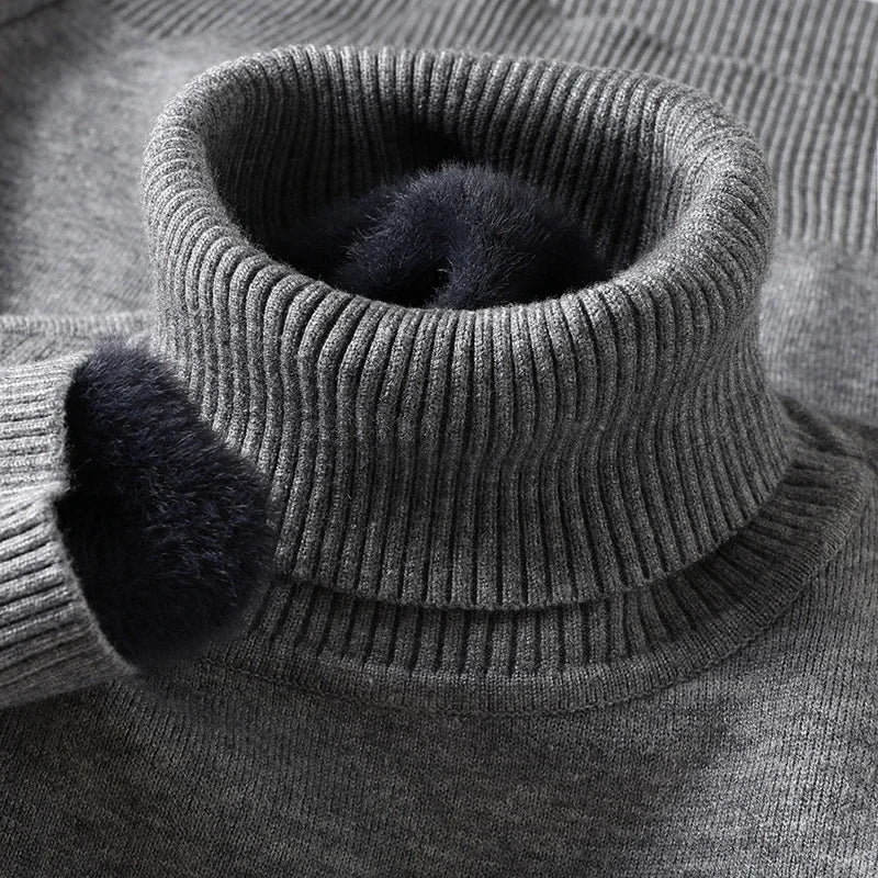 Men Sweatwear "Mens Anti-pilling High Quality Knitted Turtleneck Sweater"