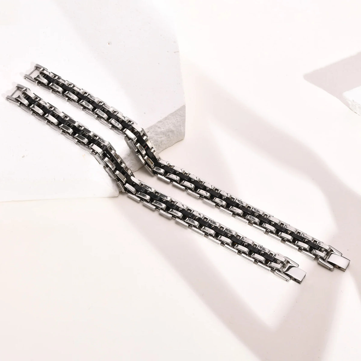 Men Jewelry & Accessory "Vnox Stylish Strap Chain Bracelets for Men"