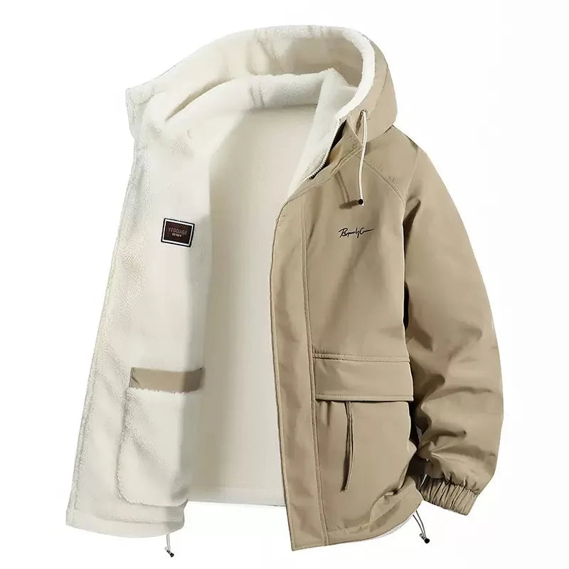 Men Down Coat"Winter Fashion Trend With Thick Fleece "