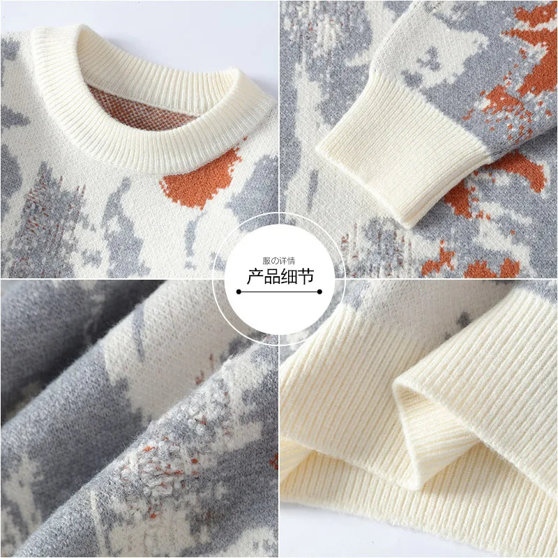 Men Sweater "Autumn and winter Men's Fashion casual Round Neck"
