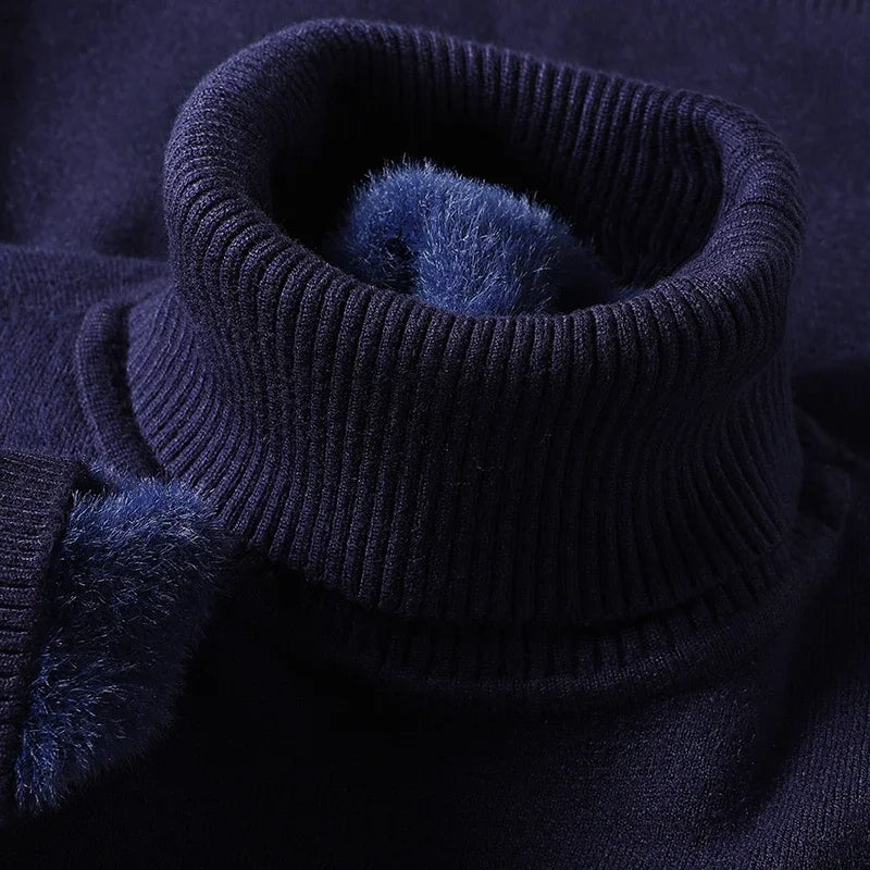 Men Sweatwear "Mens Anti-pilling High Quality Knitted Turtleneck Sweater"