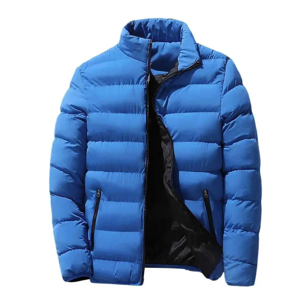 Men Down Coat "stand up collar winter zipper thick"