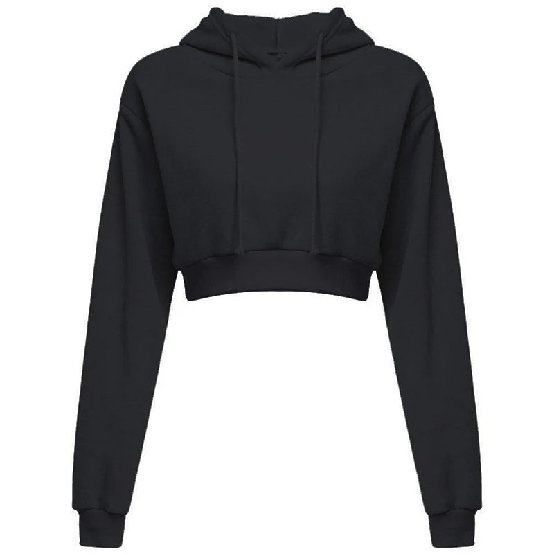 Women Sweaters & Hoodies "New Fashion Women Hoodie Sweatshirt Short Top Coat Sport Pullover"