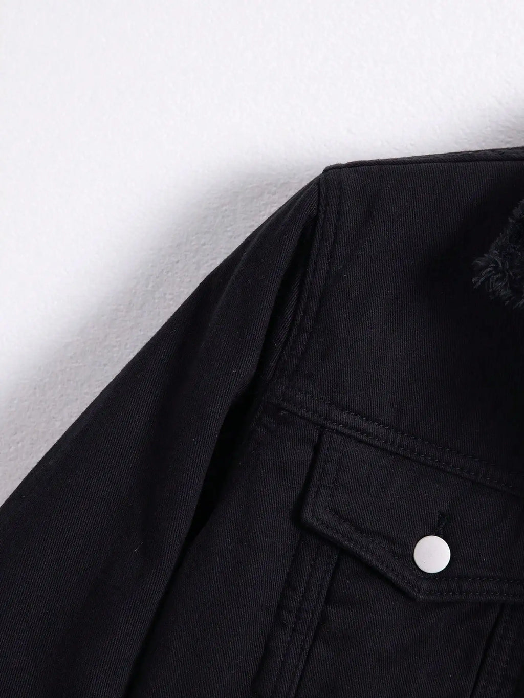 Men Denim Top"Men's – Turn-Down Collar Sherpa Lined Workwear Coat, Thick Warm Winter Outerwear"