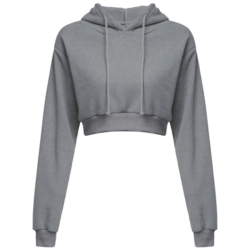 Women Sweaters & Hoodies "New Fashion Women Hoodie Sweatshirt Short Top Coat Sport Pullover"