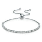 Unisex Jewelry & Accessory "3mm 4mm D Color Moissanite Tennis Bracelet Full Diamond GRA 925 Sterling Silver Wedding Jewelry Bracelets"