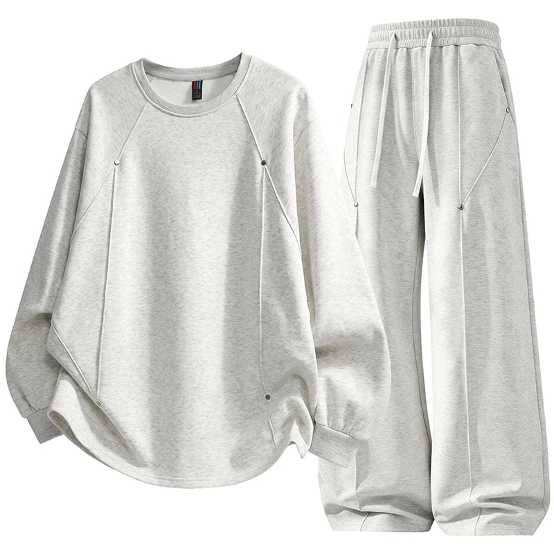 Men Mathing Set "Athletic Sports Sweatsuit Long Sleeve Pullover"