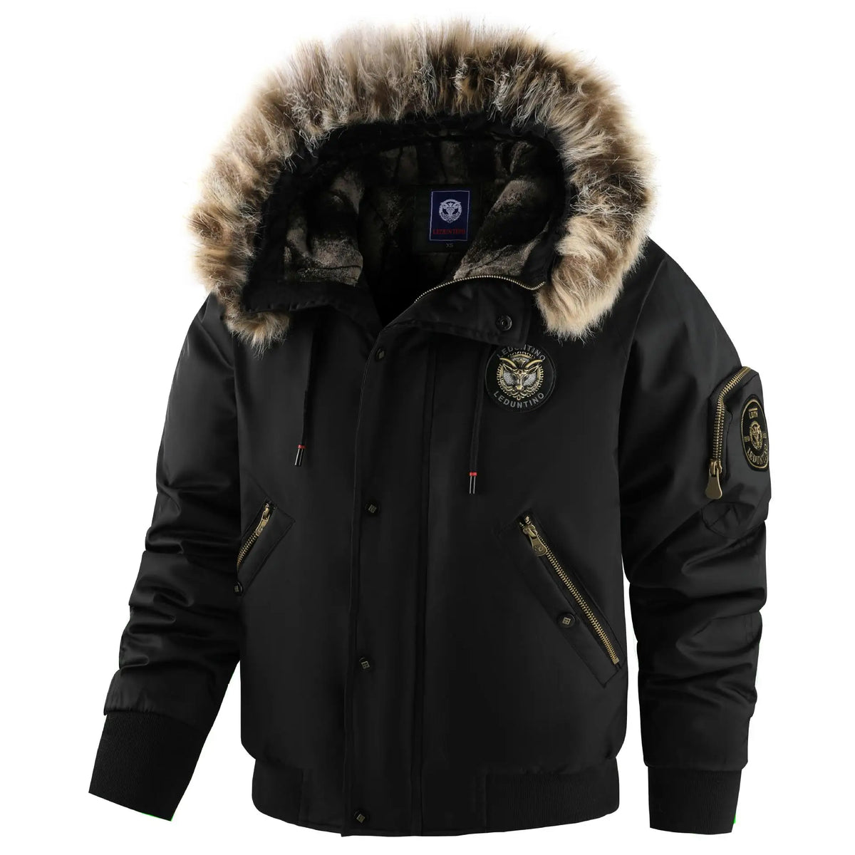Men Down Coat "Coat Hooded Loose Large Size Padded Clothes"