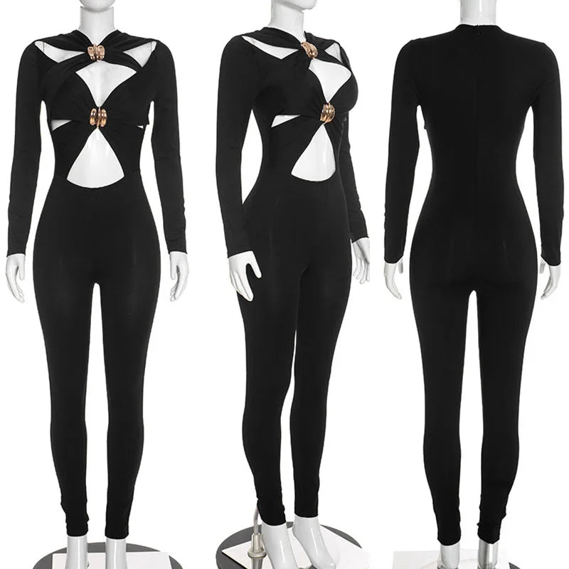 Women Jumpsuit "Sexy Hollow Out Bandage Jumpsuits"