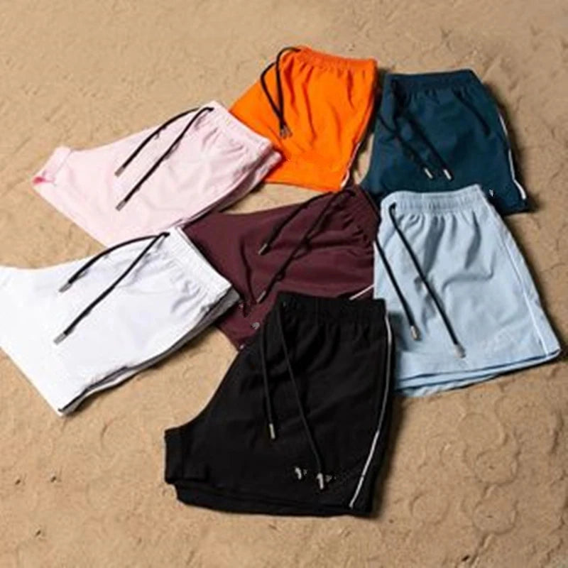 Men's Summer Swimming Solid Color Swimsuit