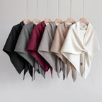 Women Coat & Jacket "Luxury Faux Cashmere Triangle Shawl Cape"