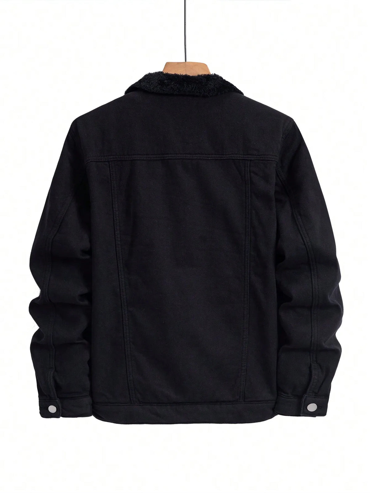 Men Denim Top"Men's – Turn-Down Collar Sherpa Lined Workwear Coat, Thick Warm Winter Outerwear"