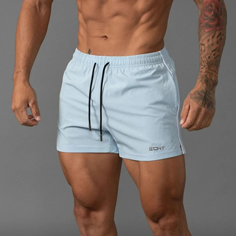Men's Summer Swimming Solid Color Swimsuit