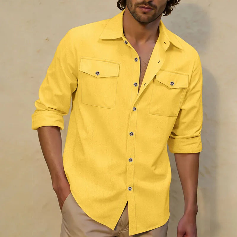 Men Shirt "Casual Shirt Double Chest Pocket"