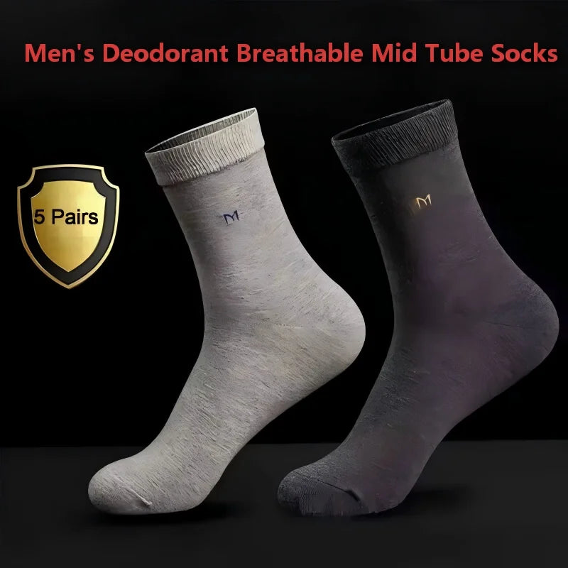 Men's Sports Socks "Mid Tube Socks" 5 Pairs