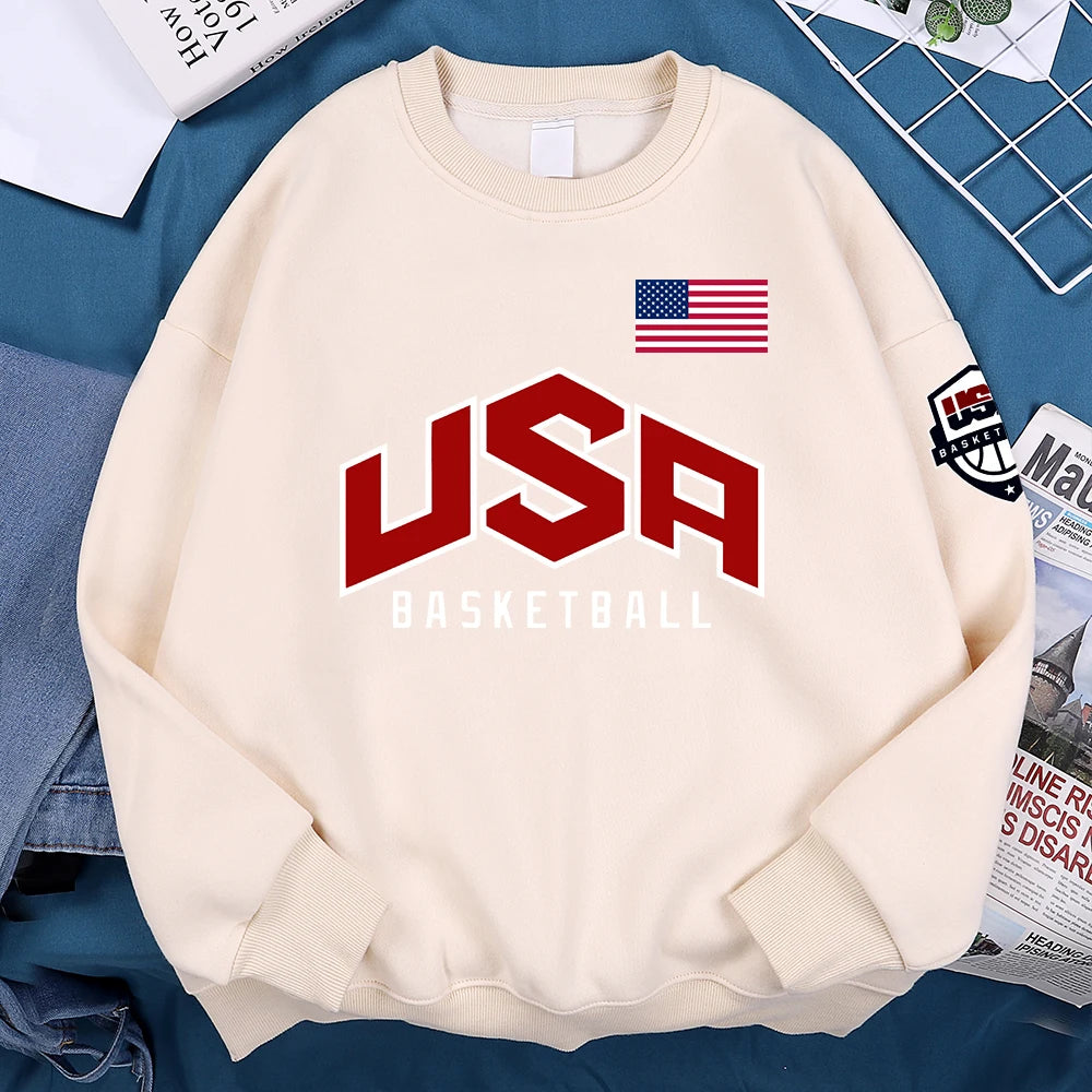 Men Hoodie Sweatshirt "USA Basketball"
