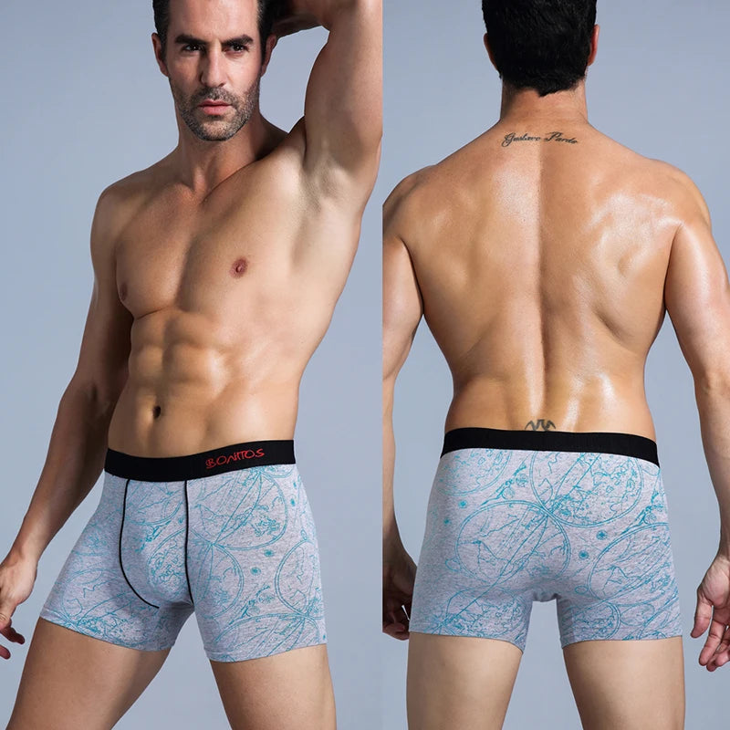 Men Panties Cotton Boxers For Man Underwear / 6pcs