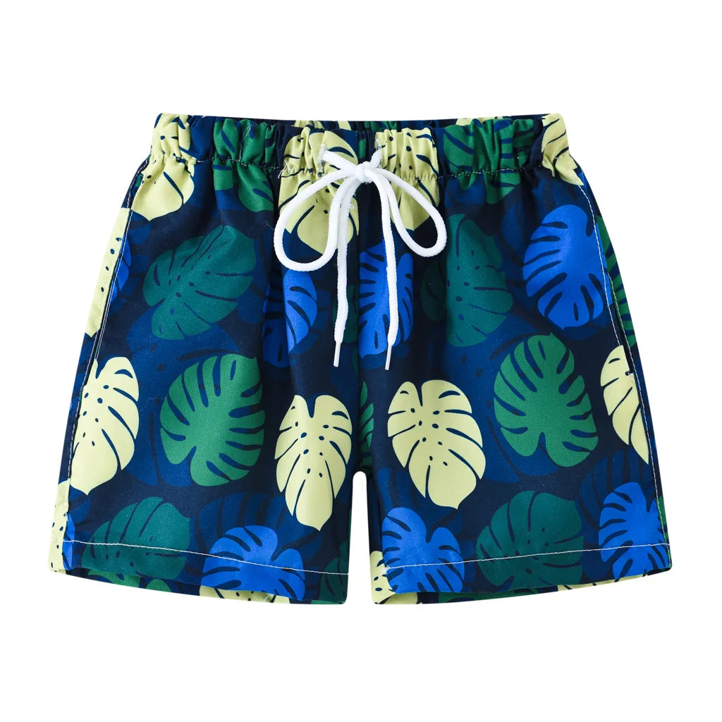 Men's Summer Swimming Trunk Swimwear Flower Printed Swimsuits Swimwear