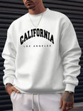 Men Hoodie Sweatshirt "CALIFORNIA LOS ANGELS White"