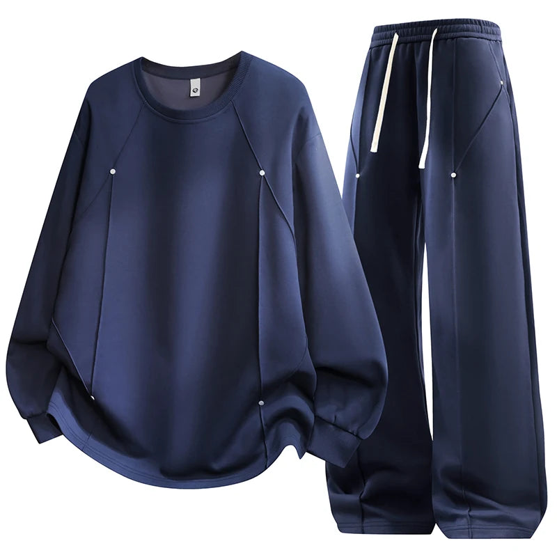Men Mathing Set "Athletic Sports Sweatsuit Long Sleeve Pullover"