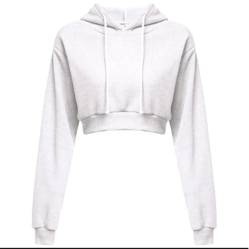 Women Sweaters & Hoodies "New Fashion Women Hoodie Sweatshirt Short Top Coat Sport Pullover"