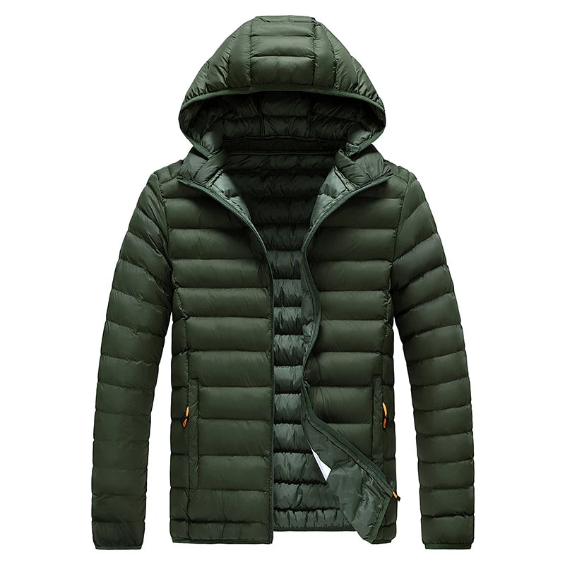 Men Parkas "Casual Outwear Detachable Hat Outfits Parkas Coat"