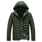 Men Parkas "Casual Outwear Detachable Hat Outfits Parkas Coat"