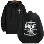 Men Hoodie Sweatshirt "Man Of Faith"