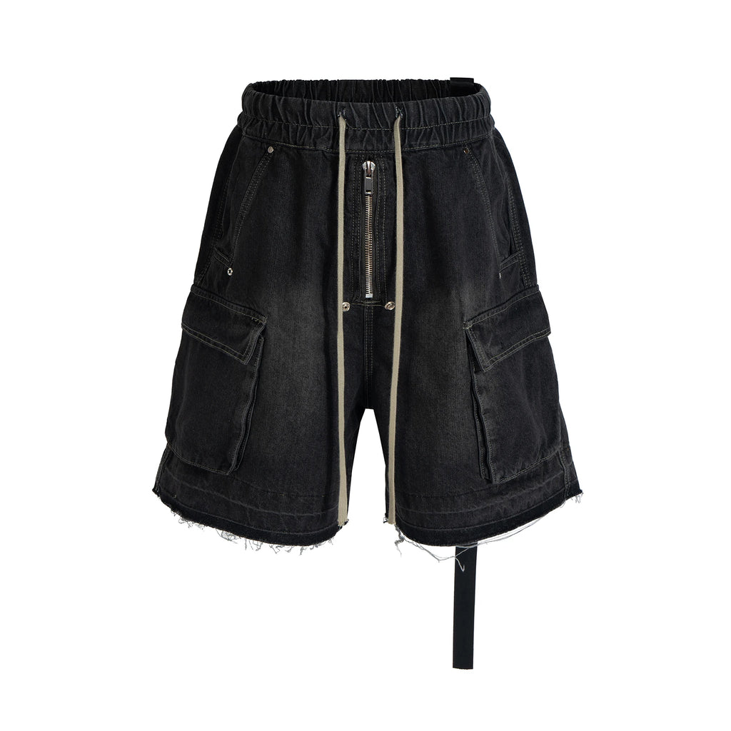 Men Short "Ro Style Ribbons Streetwear Multi-pockets Cargo Short"