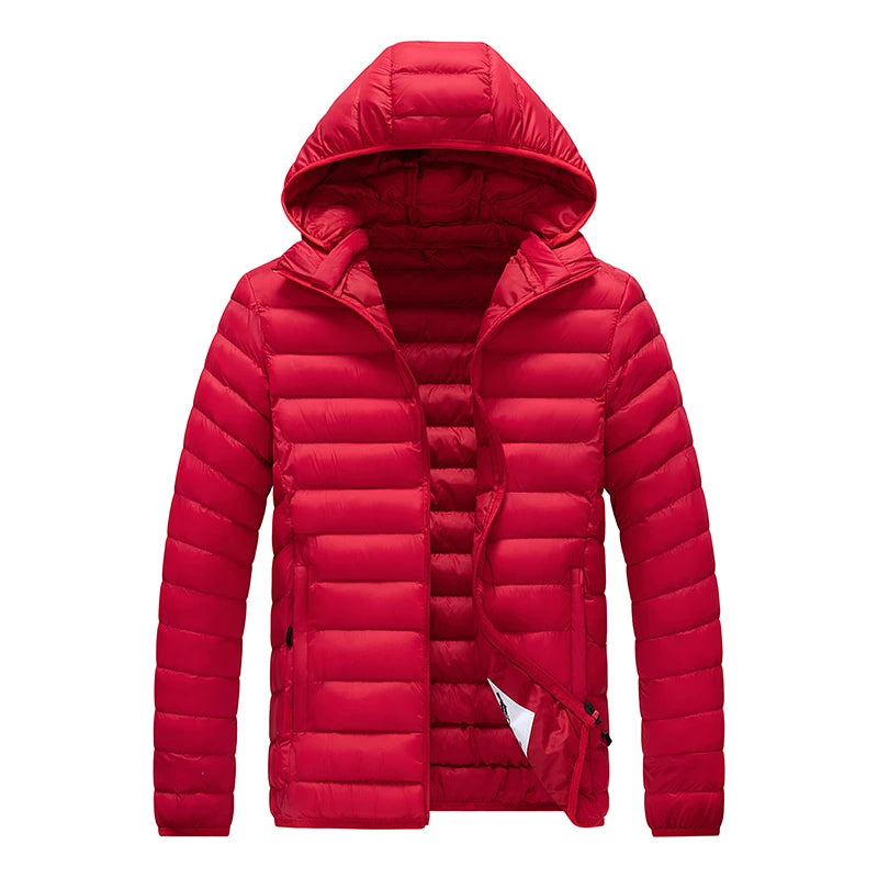 Men Parkas "Casual Outwear Detachable Hat Outfits Parkas Coat"