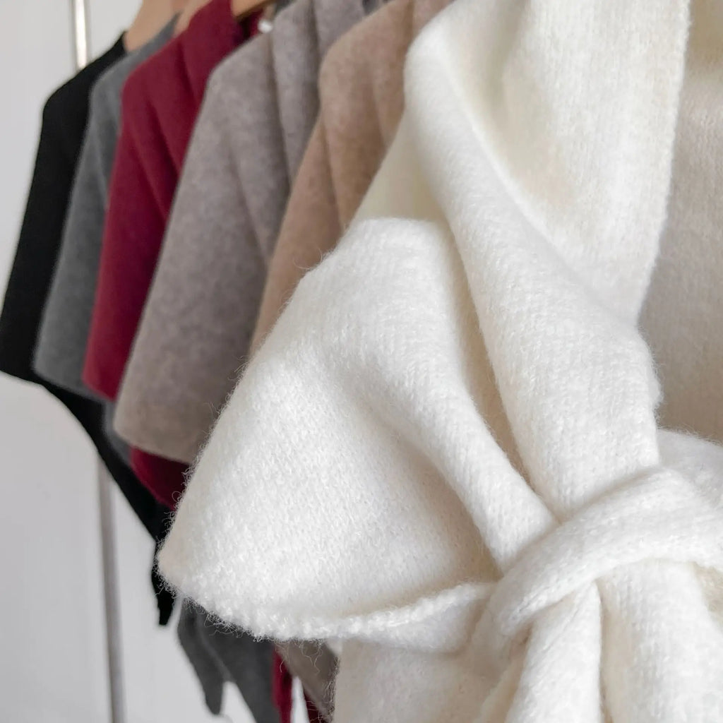Women Coat & Jacket "Luxury Faux Cashmere Triangle Shawl Cape"