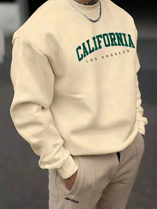 Men Hoodie Sweatshirt "CALIFORNIA LOS ANGELS Green"