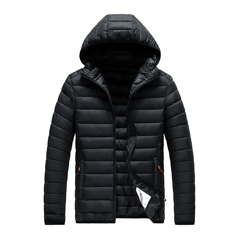 Men Parkas "Casual Outwear Detachable Hat Outfits Parkas Coat"