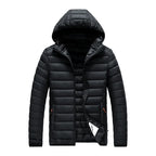 Men Parkas "Casual Outwear Detachable Hat Outfits Parkas Coat"