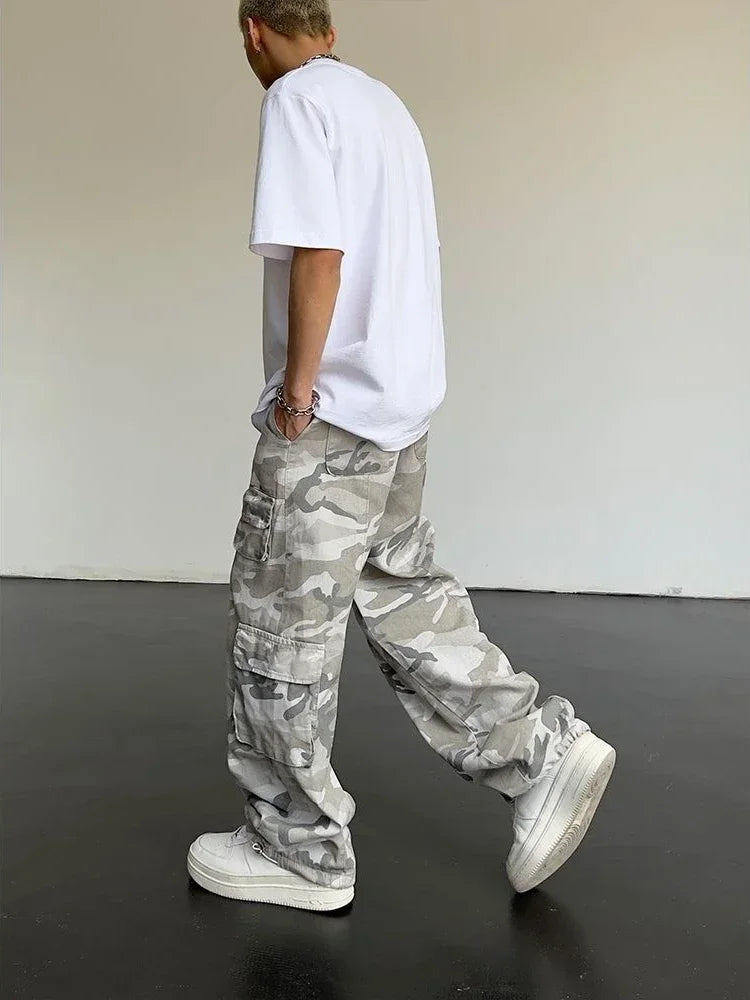 Men Cargo Pants "Male Trousers Camouflage Straight Men's Cargo"