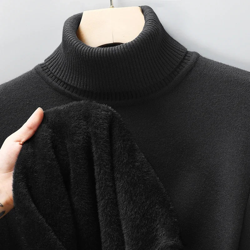 Men Sweatwear "Mens Anti-pilling High Quality Knitted Turtleneck Sweater"