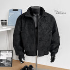 Men Leather Jacket"ashionable motorcycle bomber men's jacket"