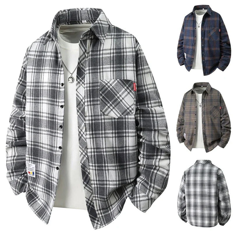 Men Shirt "Vintage Plaid Flannel"