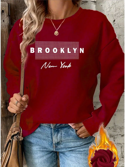 Women's autumn and winter casual fashion loose comfortable warm