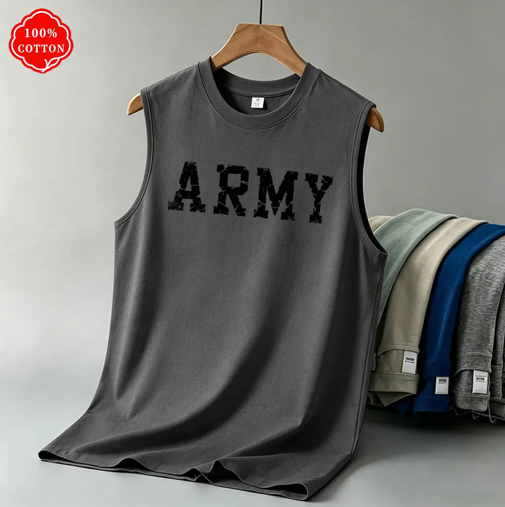 Men Tank Shirt "Army Vintage"