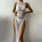 Women Bikini "Sexy Sleeveless Mesh Bikini Cover Up"