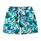 Men's Summer Swimming Trunk Swimwear Flower Printed Swimsuits Swimwear