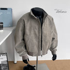 Men Leather Jacket"ashionable motorcycle bomber men's jacket"