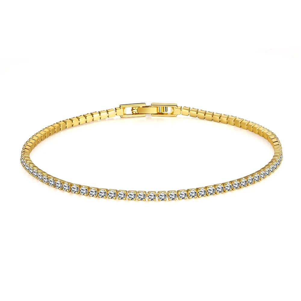 Unisex Jewelry & Accessory "3mm 4mm D Color Moissanite Tennis Bracelet Full Diamond GRA 925 Sterling Silver Wedding Jewelry Bracelets"